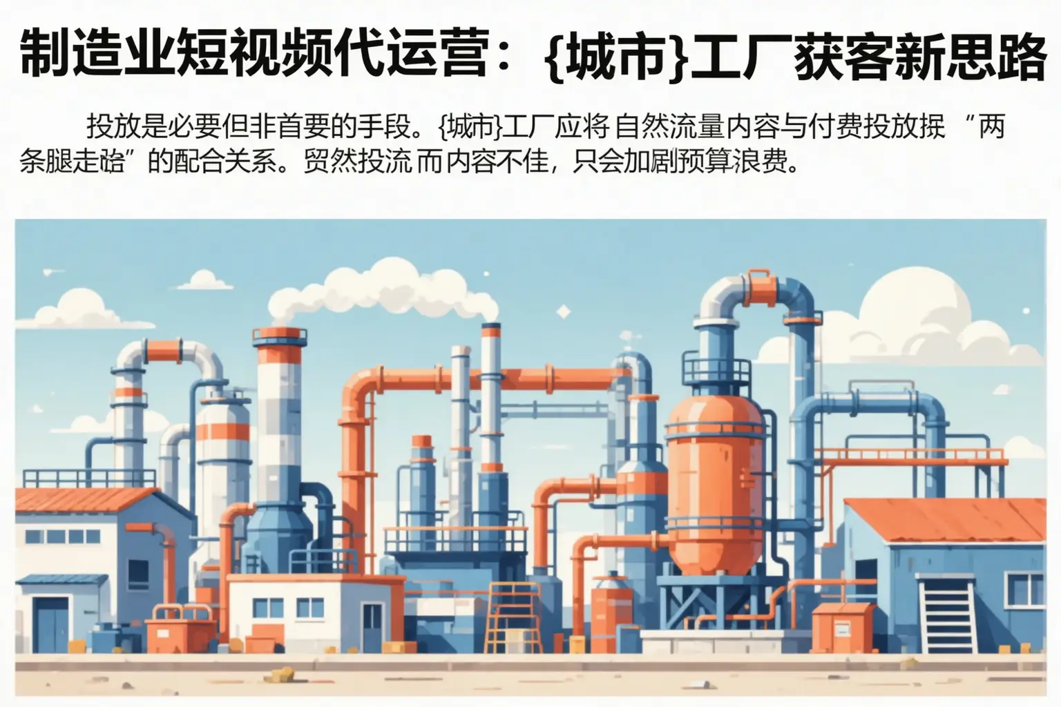 制造业短视频代运营：清丰工厂获客新思路