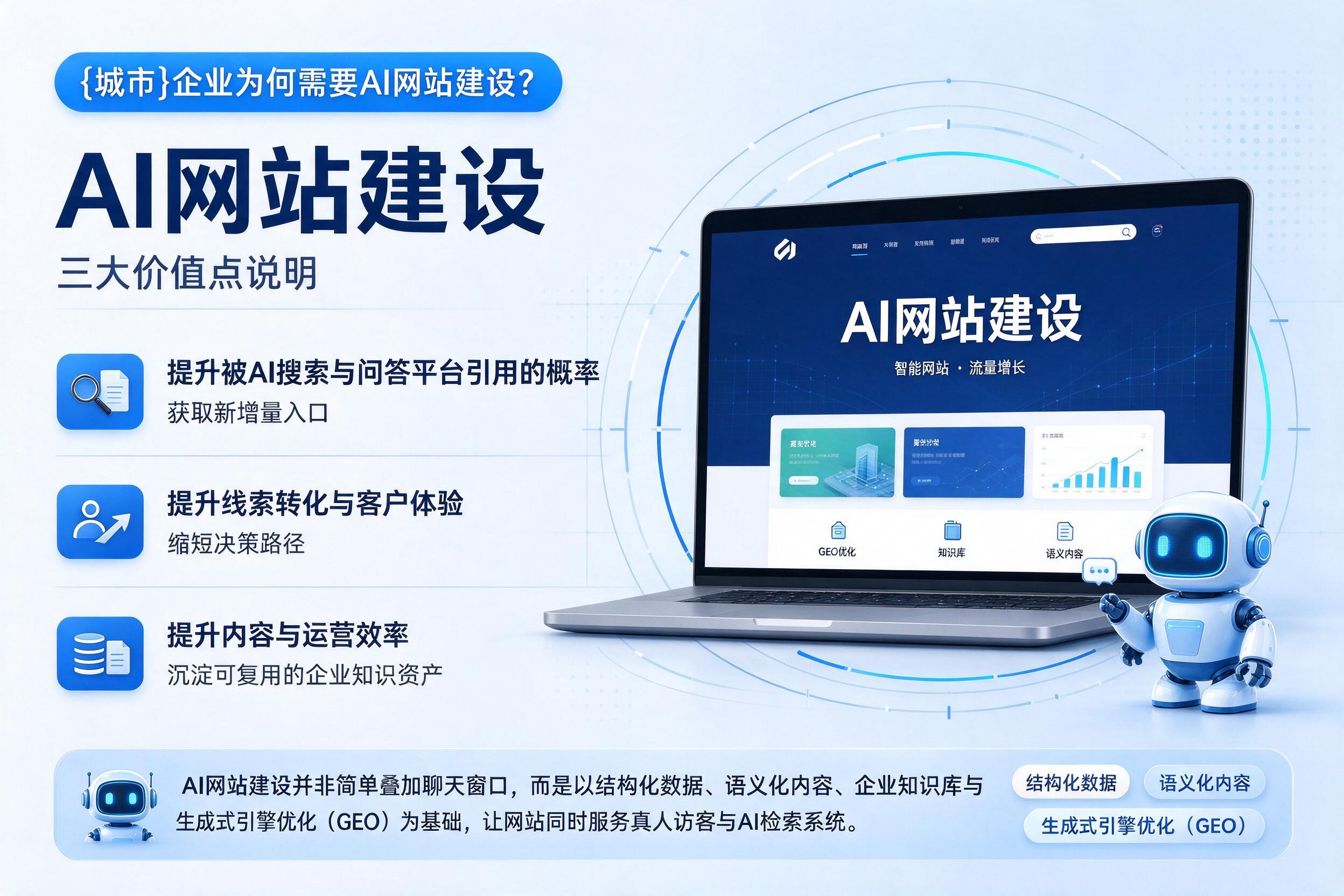 清丰企业为何需要AI网站建设?三大价值点说明